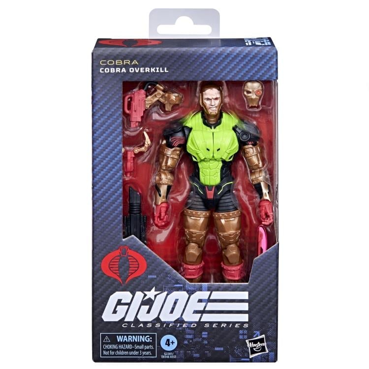 Cobra Overkill GI Joe Classified Series 6-Inch Figure — Box Front Sealed Packaging