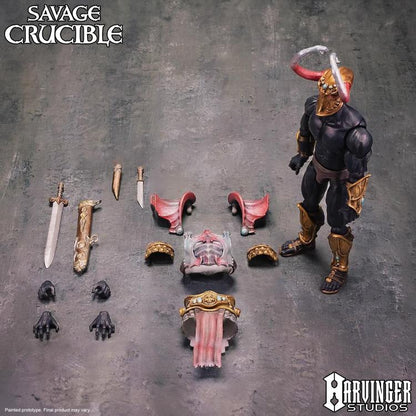 Nashorn The Disinherited Savage Crucible 6-Inch Figure — Accessories Included Flat Lay Display