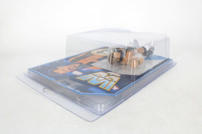 Chris Jericho WWE Retro Figures Action Figure — Angled View Showing Package Back Art and Figure Inside Bubble