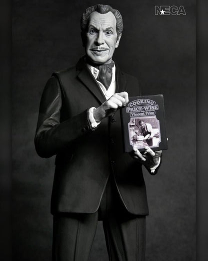 Vincent Price NECA Ultimate 7-Inch Figure — Older Head Sculpt Displaying Cooking Price-Wise Cookbook