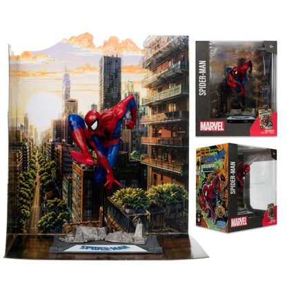Spider-Man Marvel Comics 1/10 Scale Figure — Out of Box Display with Sealed Packaging Views