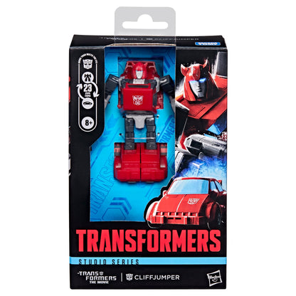 Cliffjumper Studio Series 86 Deluxe — Package Front with Figure Visible Through Window