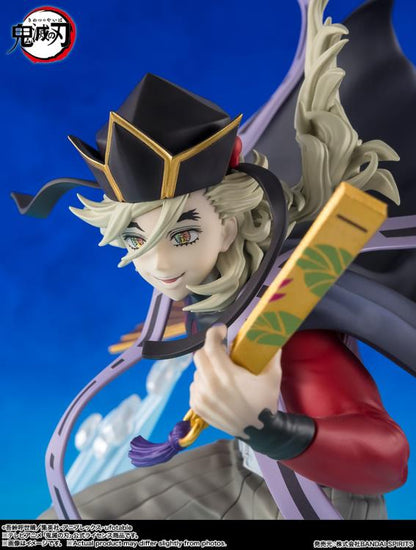 Doma Demon Slayer FiguartsZERO 9-Inch Figure — Face and Upper Body Close-Up showing rainbow eyes and ornate hat