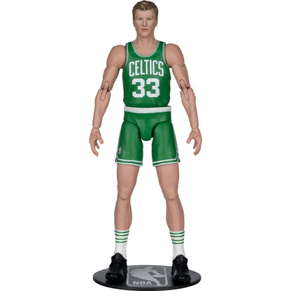 Larry Bird NBA SportsPicks Legends 6-Inch Figure — Standing on NBA Display Base Front View