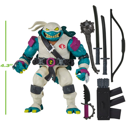 Slash Storm Shadow TMNT x GI Joe 4.5-Inch Figure — Accessories Included with Scale Reference