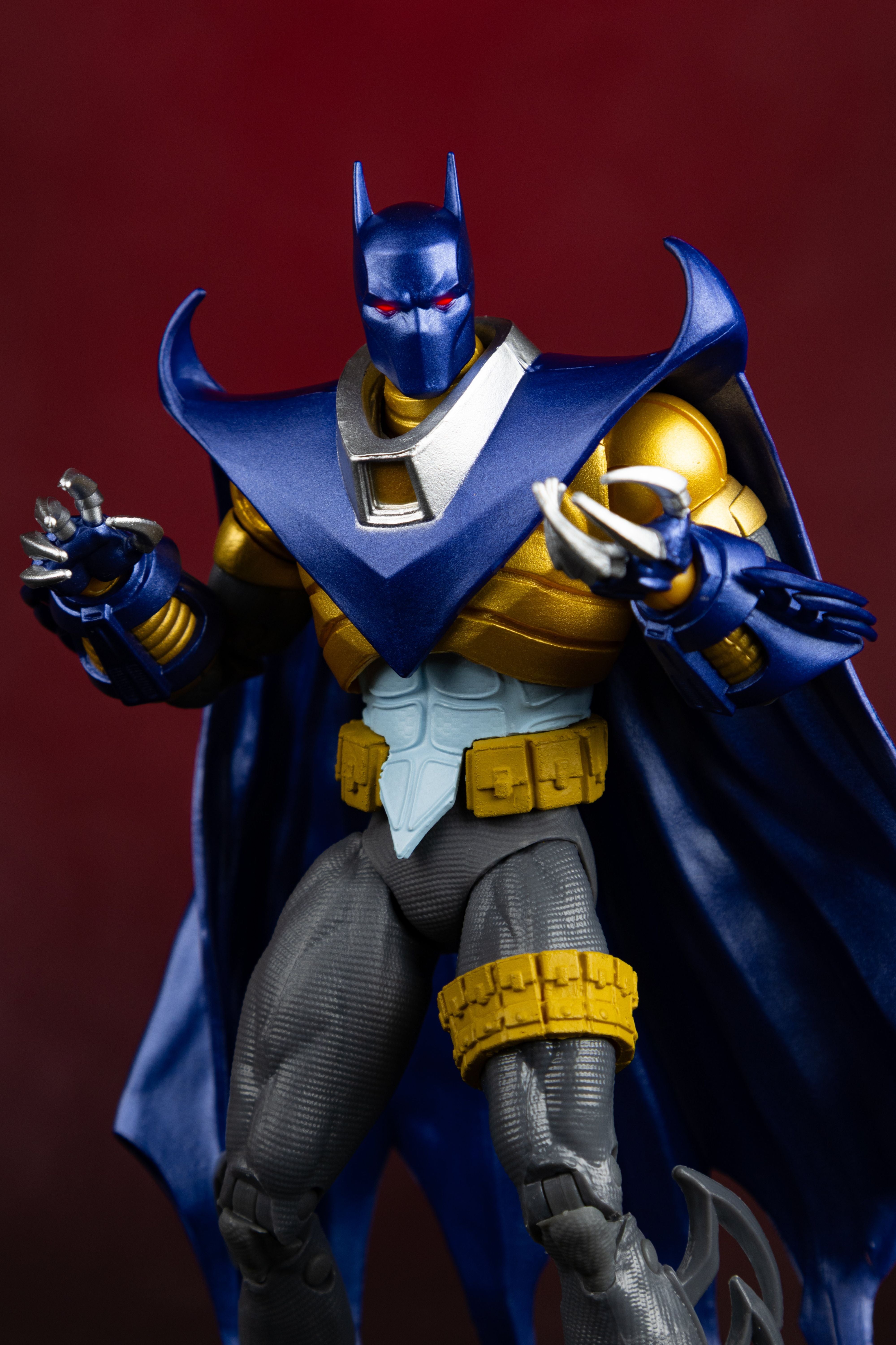 Azrael Batman Armor DC Multiverse 7-Inch Figure — Figure Detail Showing Chest Armor and Belt Close-Up