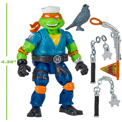 Michelangelo as Shipwreck TMNT x GI Joe 4.5-Inch Figure — Accessories Included with Scale Reference