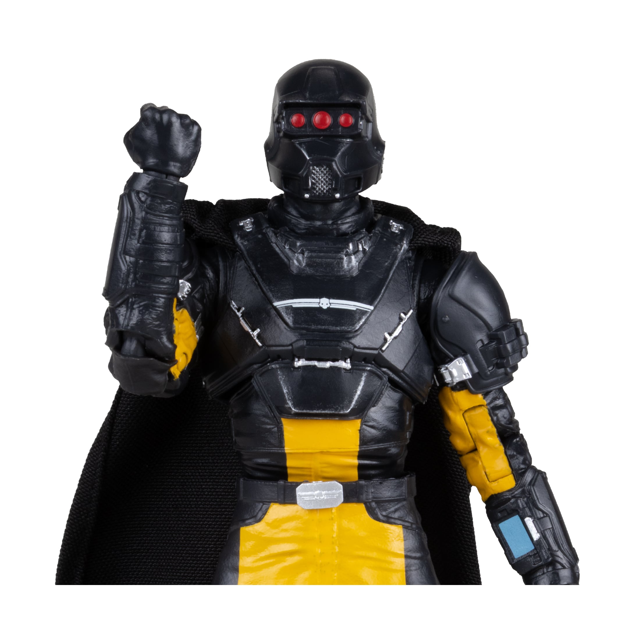SA-04 Combat Technician Helldivers 2 Elite Edition 7-Inch Figure — Figure Detail Close-Up of Helmet and Chest Armor