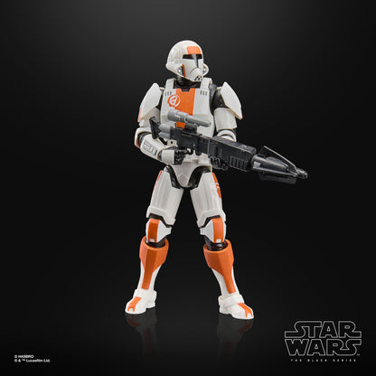Republic Trooper Black Series 6-Inch Figure — Front View Standing at Attention