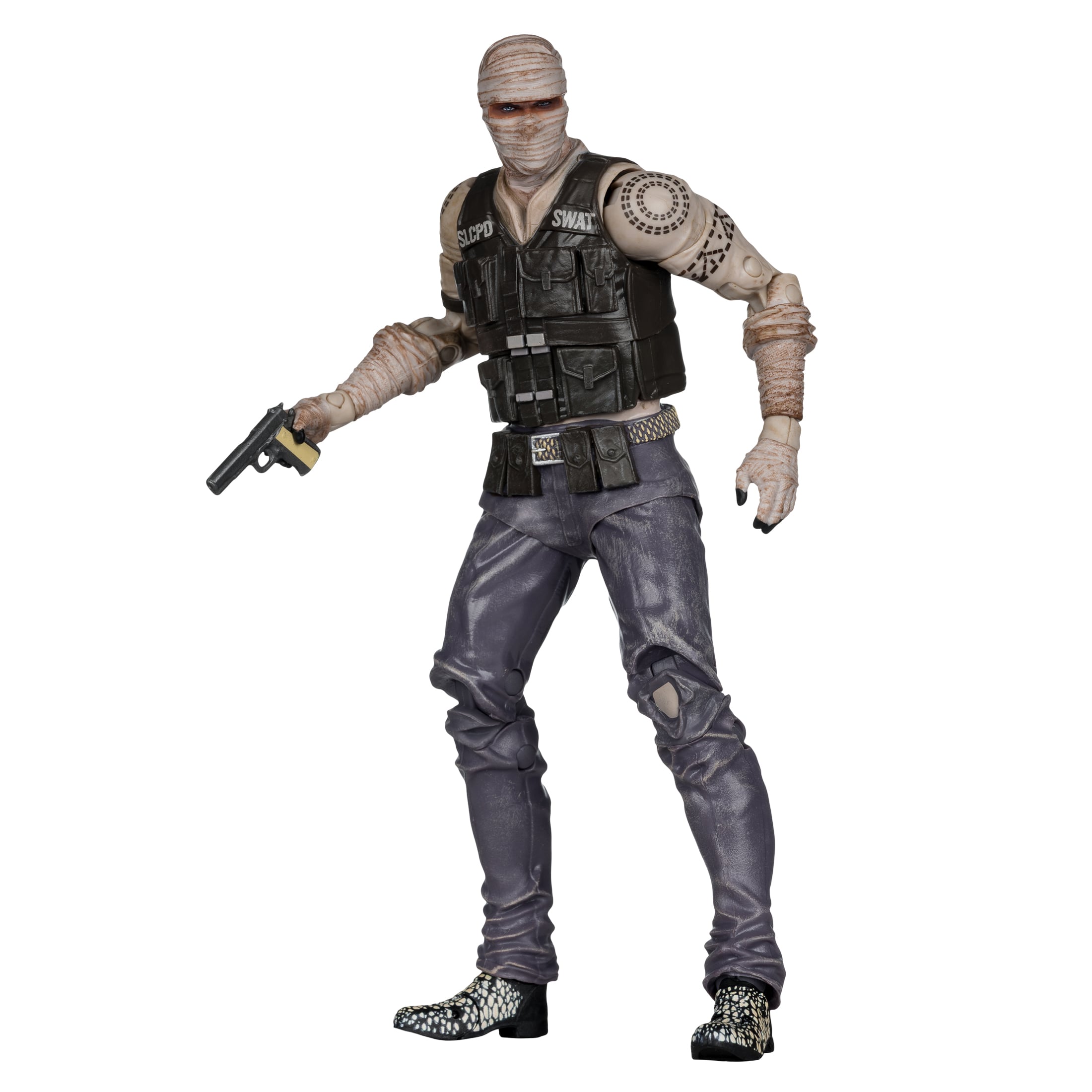 Joshua Graham Fallout New Vegas McFarlane Gaming Edition 7-Inch Figure — Out of Box Front View on White Background