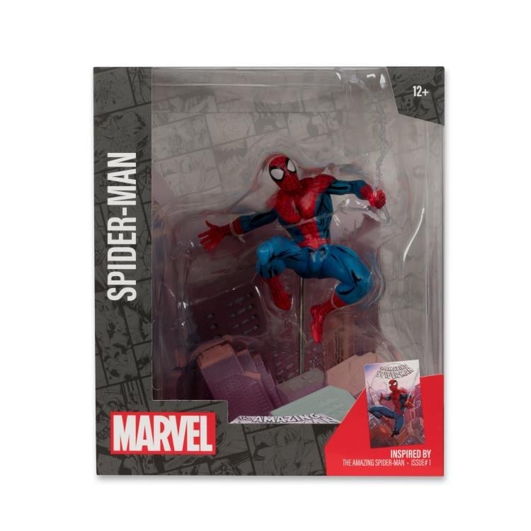 Spider-Man Amazing Spider-Man #1 McFarlane 1/10 Scale Figure — Box Front View Sealed Package
