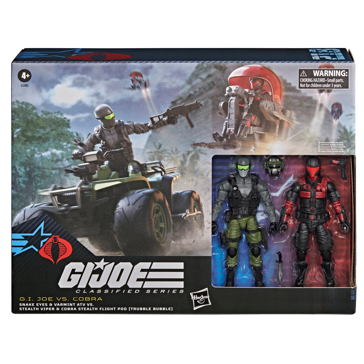 GI Joe Classified Series #218 — Box Front Package Detail Showing Both Figures in Window