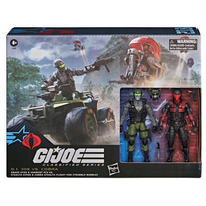 GI Joe Classified Series #218 — Box Front Package Detail Showing Both Figures in Window