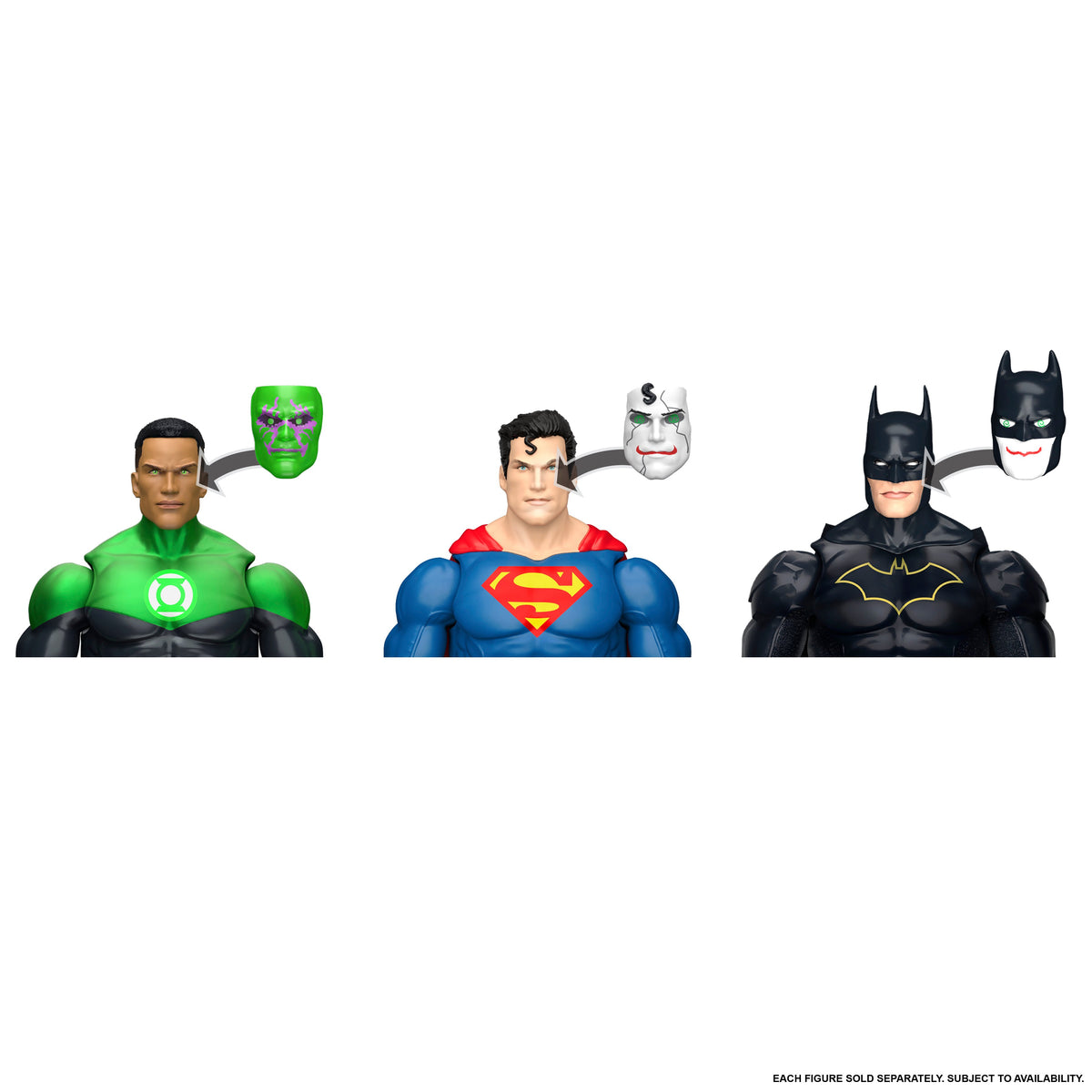 Jokerized Batman DC Premier 6-Inch Figure — Joker Face Overlay Compatibility with Green Lantern Superman and Batman Figures