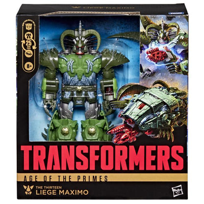 Liege Maximo Age of the Primes Leader Class 8.5-Inch Figure — Package Detail Front