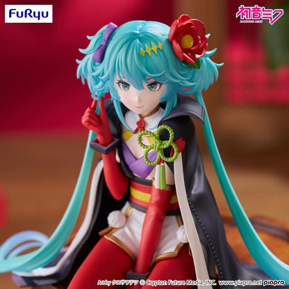 Hatsune Miku Flower Fairy Camellia Noodle Stopper Figure — Face and Upper Body Close-Up