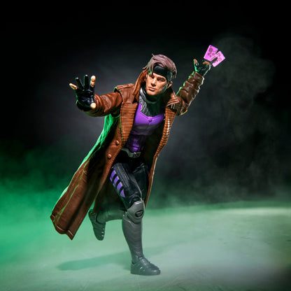 Gambit Marvel Legends 6-Inch Figure — Articulation Pose Throwing Charged Cards