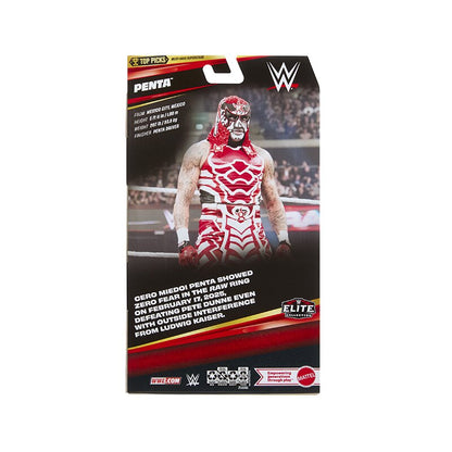 Penta WWE Elite Top Picks 2027 6-Inch Figure — Box Back Package Detail