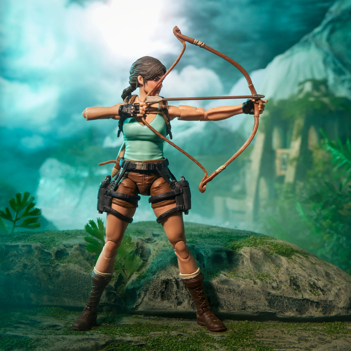 Lara Croft G.I. Joe Classified Series 6-Inch Figure — Bow Draw Stance Front View