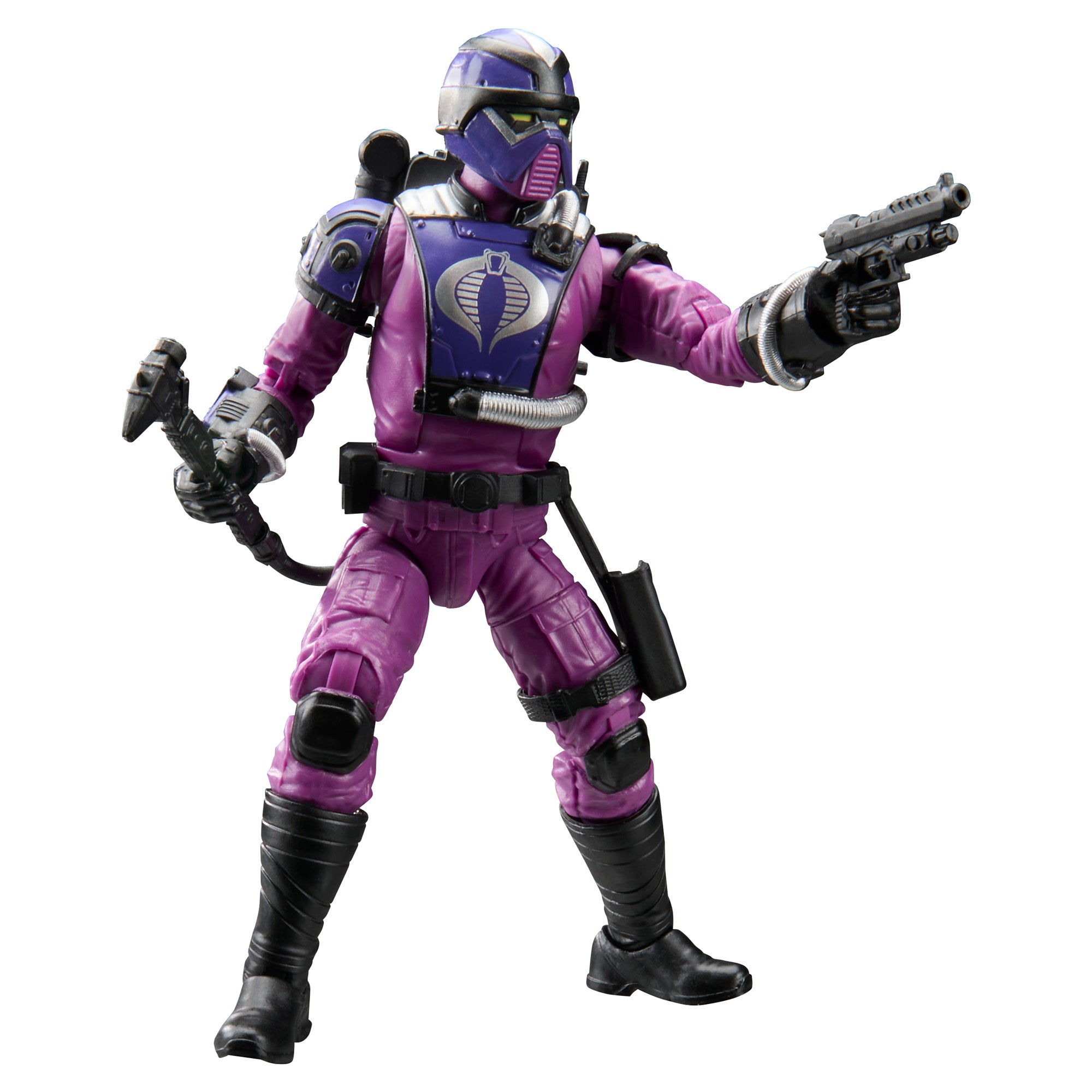 Techno-Viper G.I. Joe Classified Retro 6-Inch Figure — Front View Dual Wielding Pistols
