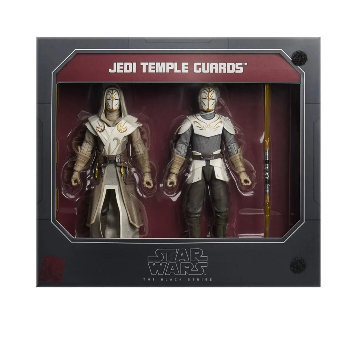 Jedi Temple Guards Black Series 2-Pack — Package Detail Both Figures in Tray