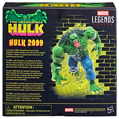 Hulk 2099 Marvel Legends 6-Inch Figure — Box Back with Multilingual Character Description