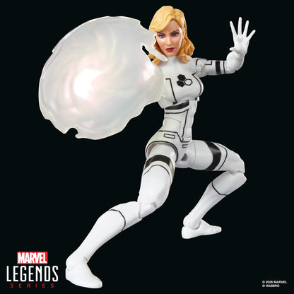 Invisible Woman Future Foundation Marvel Legends 6-Inch — Figure Detail with Invisible Force Shield Accessory