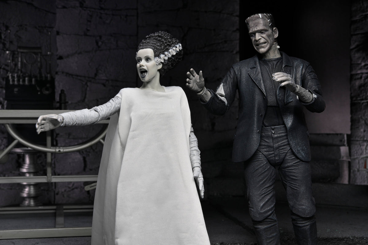 Bride of Frankenstein Universal Monsters 7-Inch Two-Pack — Alternate Screaming Head Expression Pose