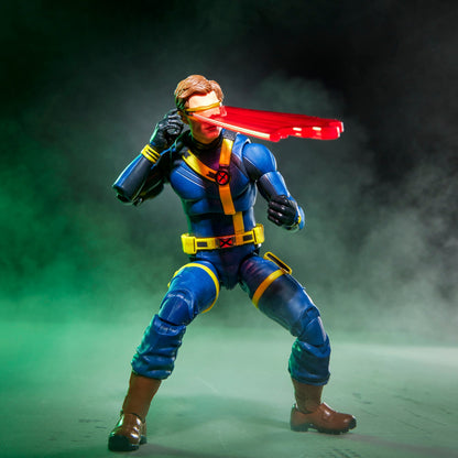 Cyclops Marvel Legends 6-Inch Figure — Optic Blast Effect Figure Detail Three-Quarter View