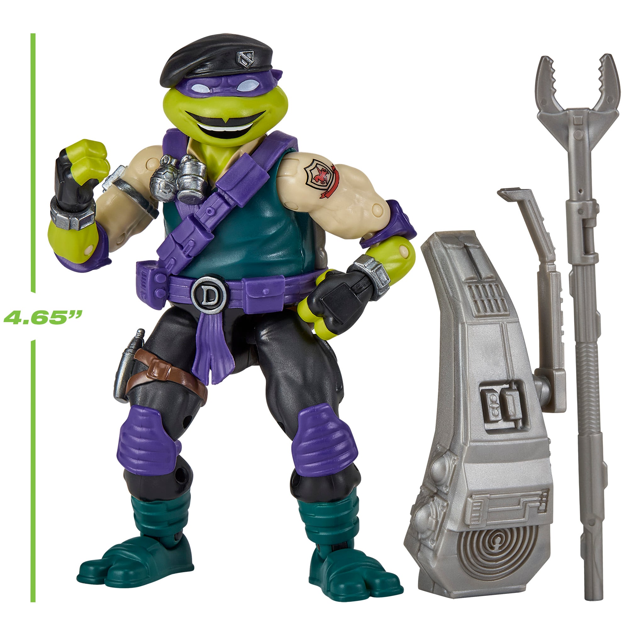 Donatello as Dial-Tone TMNT x GI Joe 4.5-Inch Figure — Accessories Included Scale Reference