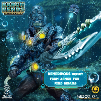 Baron Bends Leviathan Armor One:12 Collective Figure — Remedipods Deploy from Armor Field Repairs Action Pose