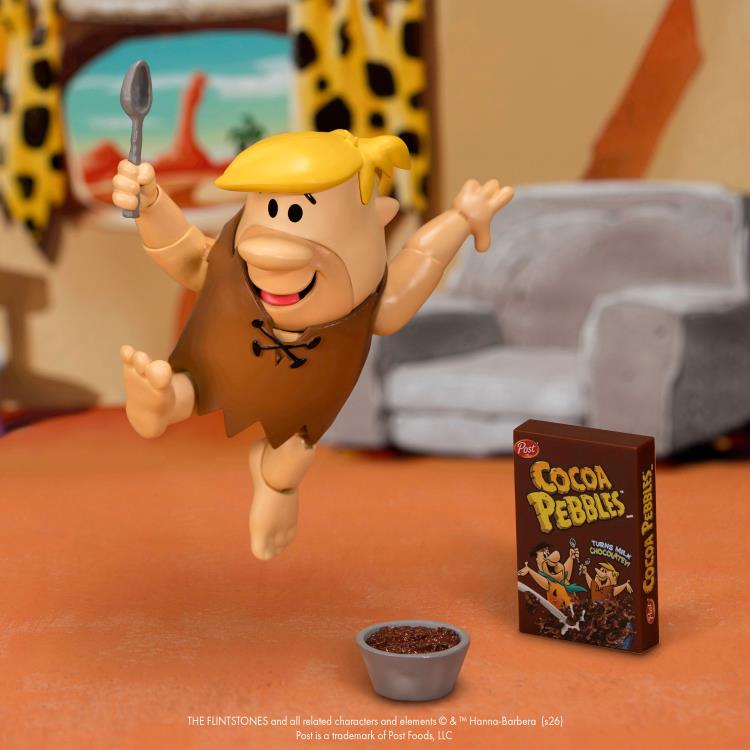 Barney Rubble Cocoa Pebbles 1:12 Scale Figure — Dynamic Jumping Articulation Pose