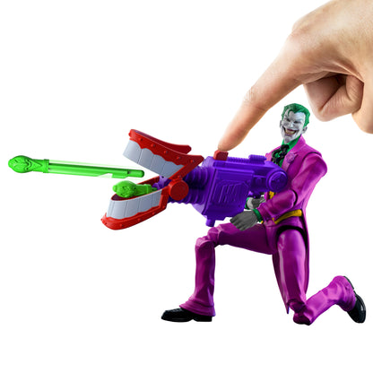 Joker DC Comics Core 6-Inch Figure — Figure Detail Blaster Projectile Launch Close-Up