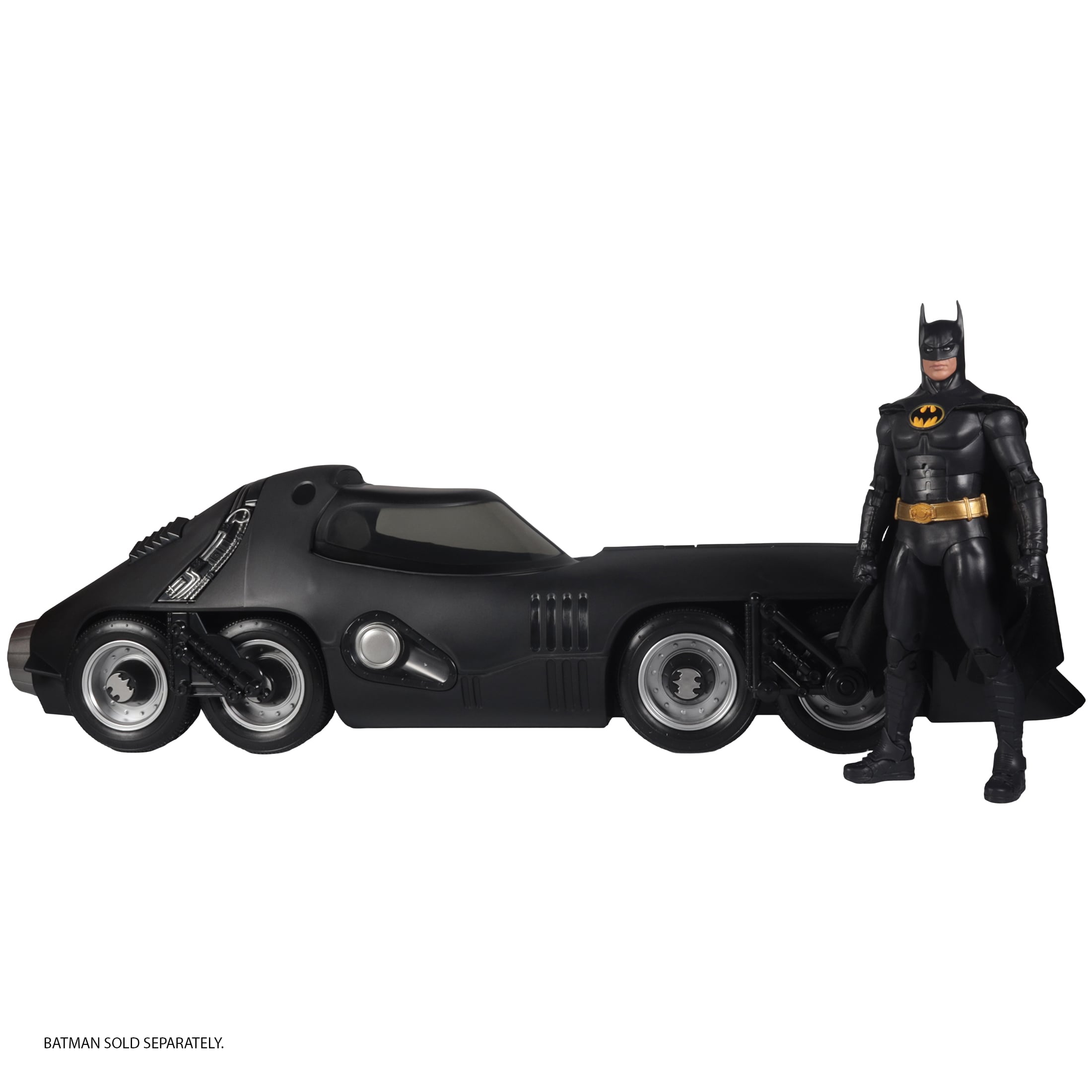 Batmissile Batman Returns DC Multiverse Vehicle — Scale Comparison with Batman figure sold separately