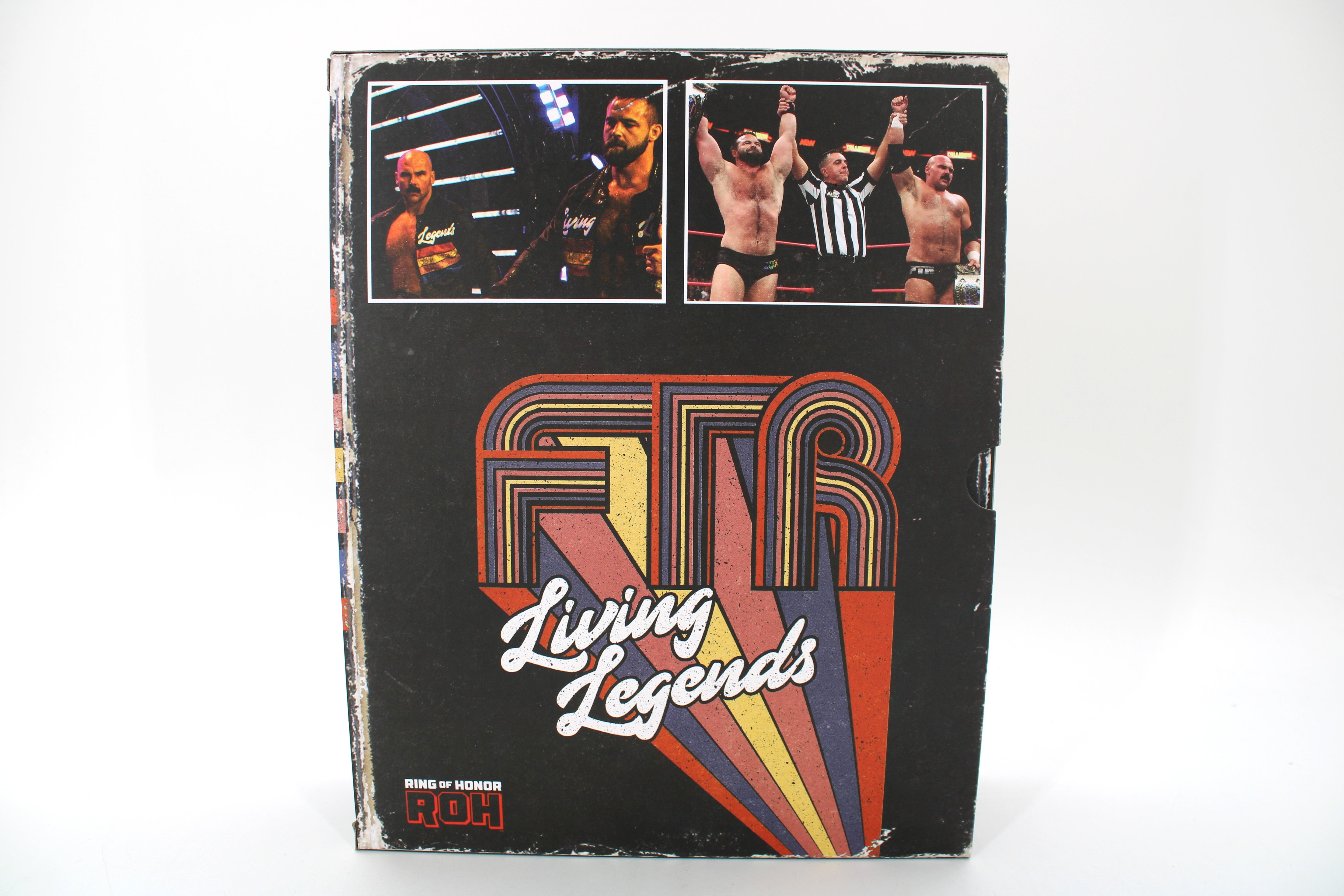 FTR Cash Wheeler & Dax Harwood ROH Living Legends 2-Pack — Back View with Photo Collage and FTR Logo