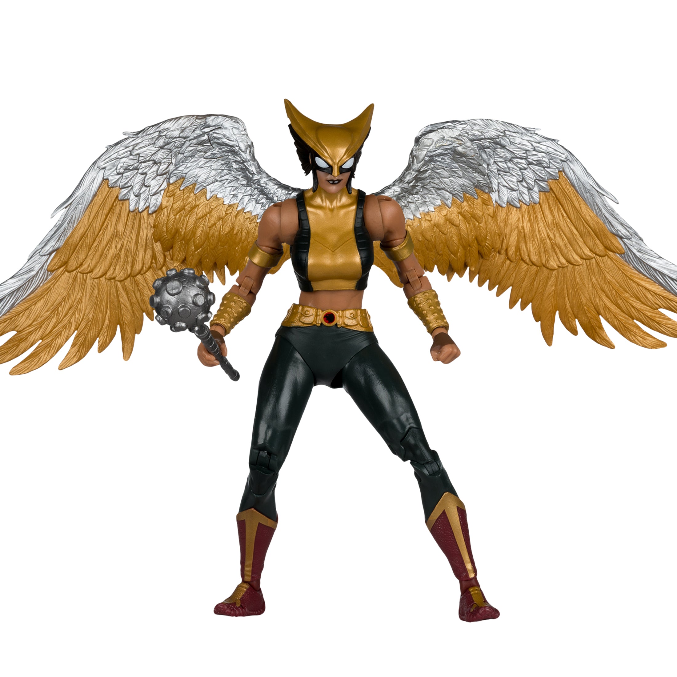 Hawkgirl DC Multiverse Collector Edition 7-Inch Figure — Front View White Background Full Wing Spread