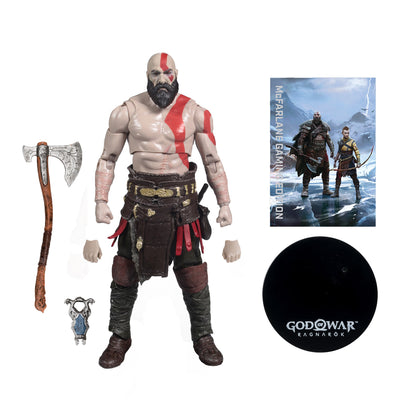 Kratos God of War Ragnarok McFarlane Gaming Edition 7-Inch Figure — Accessories Included with Art Card and Base