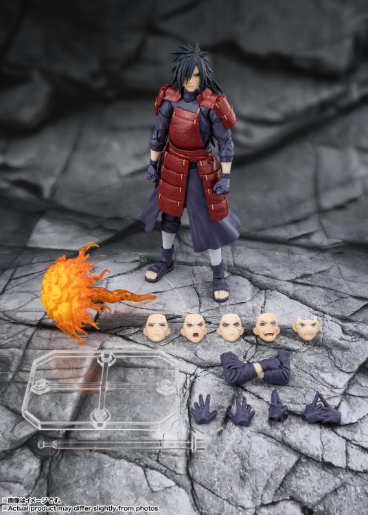 Madara Uchiha Legend of Darkness S.H.Figuarts 6-Inch Figure — Accessories Included Layout
