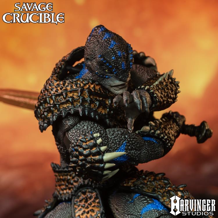 Ko'Mo of the Isles Savage Crucible 6-Inch Figure — Figure Detail Close-Up Head and Torso