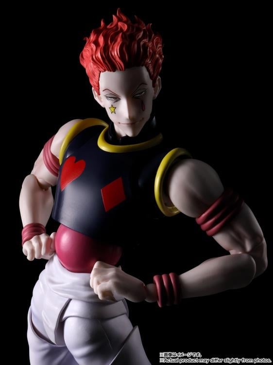 Hisoka Hunter x Hunter S.H.Figuarts 6.7-Inch Figure — Upper Body and Face Close-Up