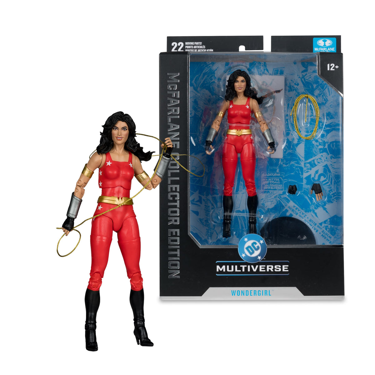Wonder Girl DC Multiverse 7-Inch Figure — Out of Box with Package Front View