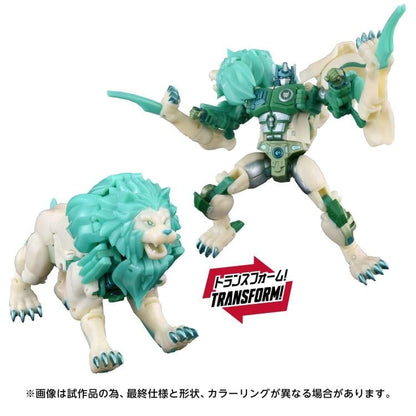 Green Lio Convoy New Legends NL-01 Figure — Lion Mode and Robot Mode Transform Comparison