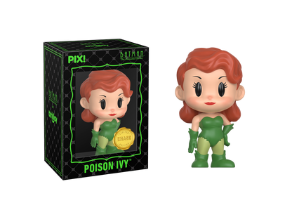 Harley Quinn Batman: The Animated Series PIX! Limited Edition Figure — Front View with Chase Edition Box and Poison Ivy Figure Out of Box