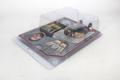 Kevin Owens WWE Retro Series Hasbro-Style Action Figure — Back of Package with WWE Logo and Kevin Owens Photo Art