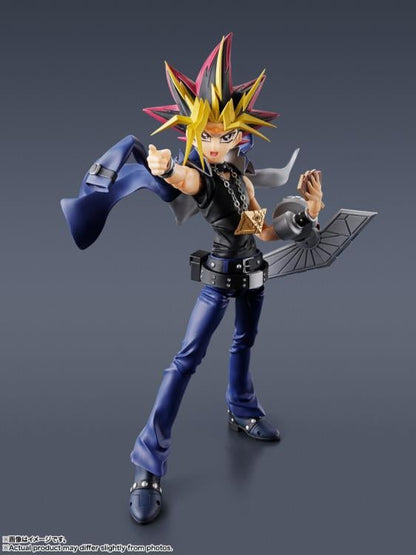 Yami Yugi S.H.Figuarts 6-Inch Figure — Dynamic Dueling Pose with Millennium Puzzle Detail