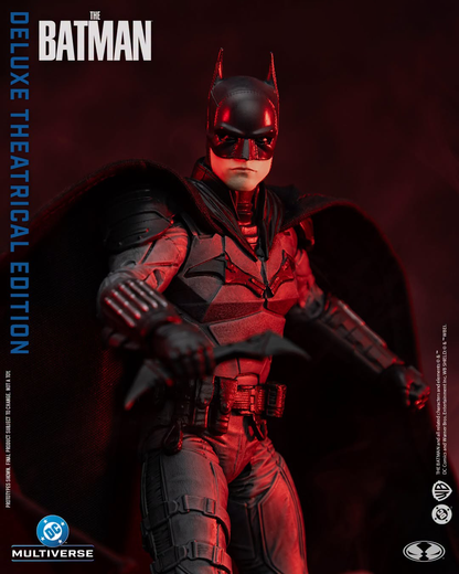 Batman 2022 DC Multiverse 7-Inch Deluxe Theatrical Edition Figure — Cowled Head Close-Up Articulation Pose