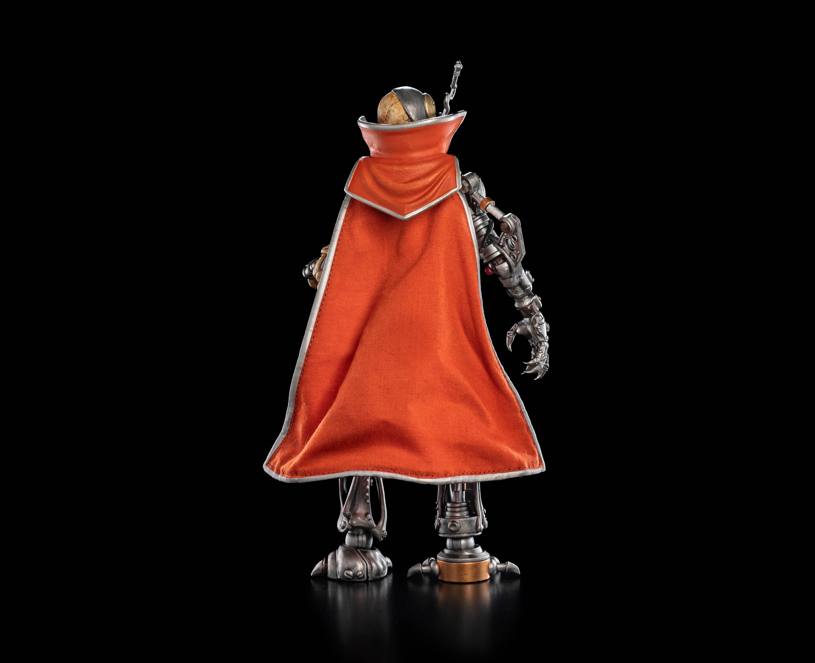 Dr. Cyborn Skeleton Warriors Infinite Legions 6-Inch Figure — Back View Showing Fabric Cape Detail