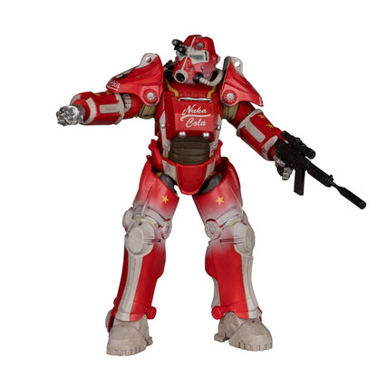T-45B Nuka Cola Fallout Elite Edition 7-Inch Figure — Out of Box Front View Holding Sniper Rifle