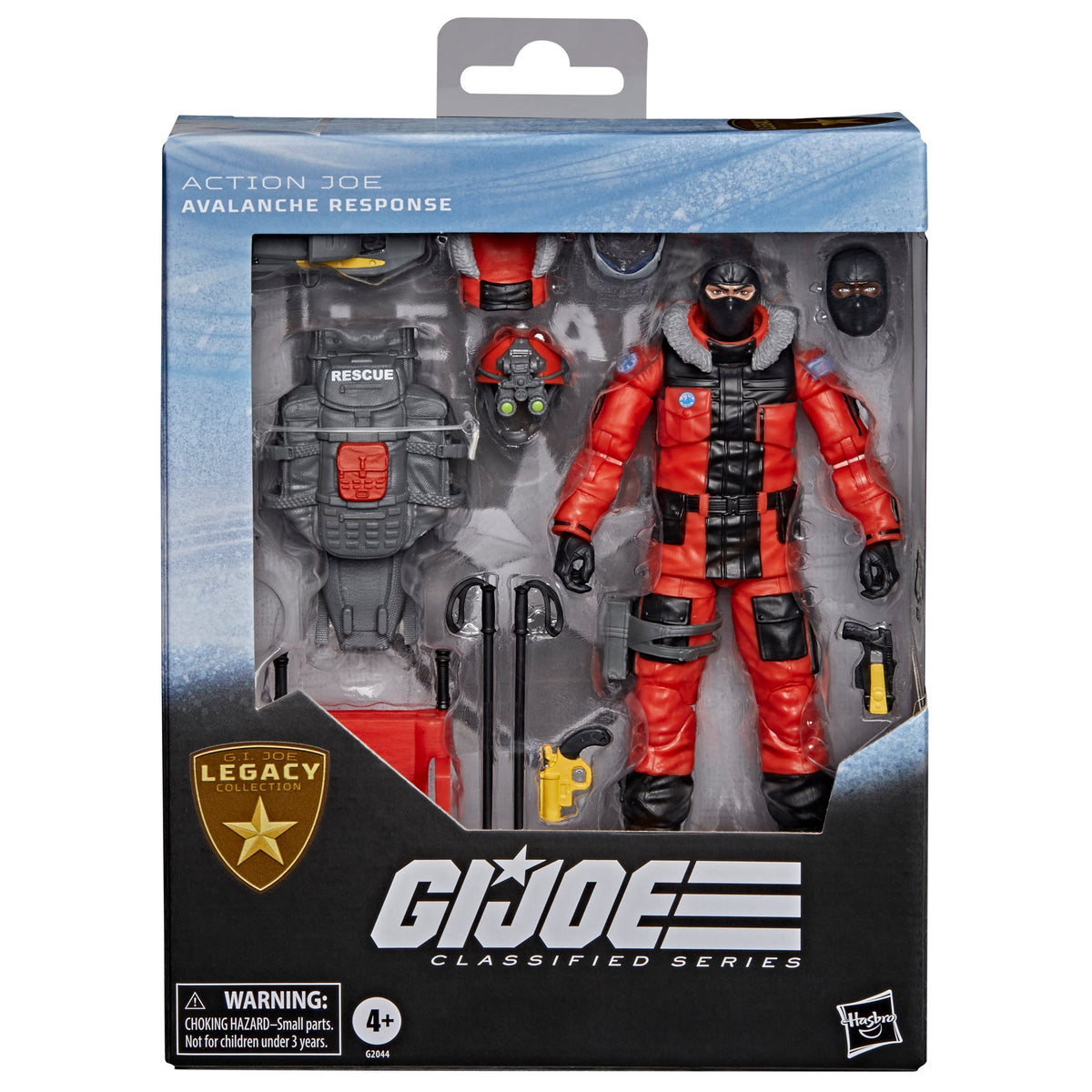 Action Joe Avalanche Response GI Joe Classified 6-Inch Figure — Package Front View Legacy Collection Box