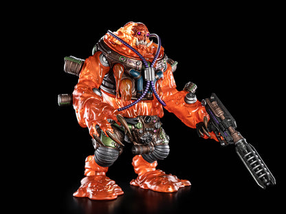Globulon Krunn Cosmic Legions 6-Inch Figure — Side View in Combat Stance with Pistol